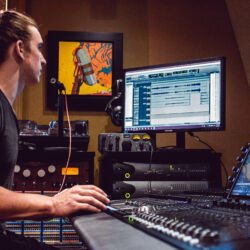 Jake at the board in Studio 4A