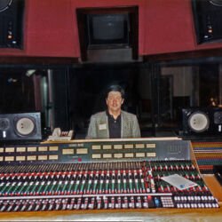 Mike's second most favorite console, a Trident 80B in Control A in 1992 mike with trident 80B