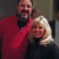 Vince and Liz at a charity event charity event