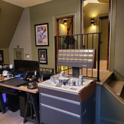 A view of the Studer and the booth Studio Five