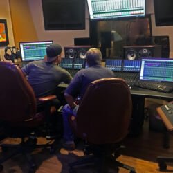 A candid from the Ripley 24-track sessions in 2019 Ripley 24-track sessions - TRC Studios